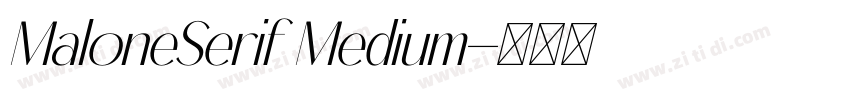MaloneSerif Medium字体转换 MaloneSerif Medium字体转换